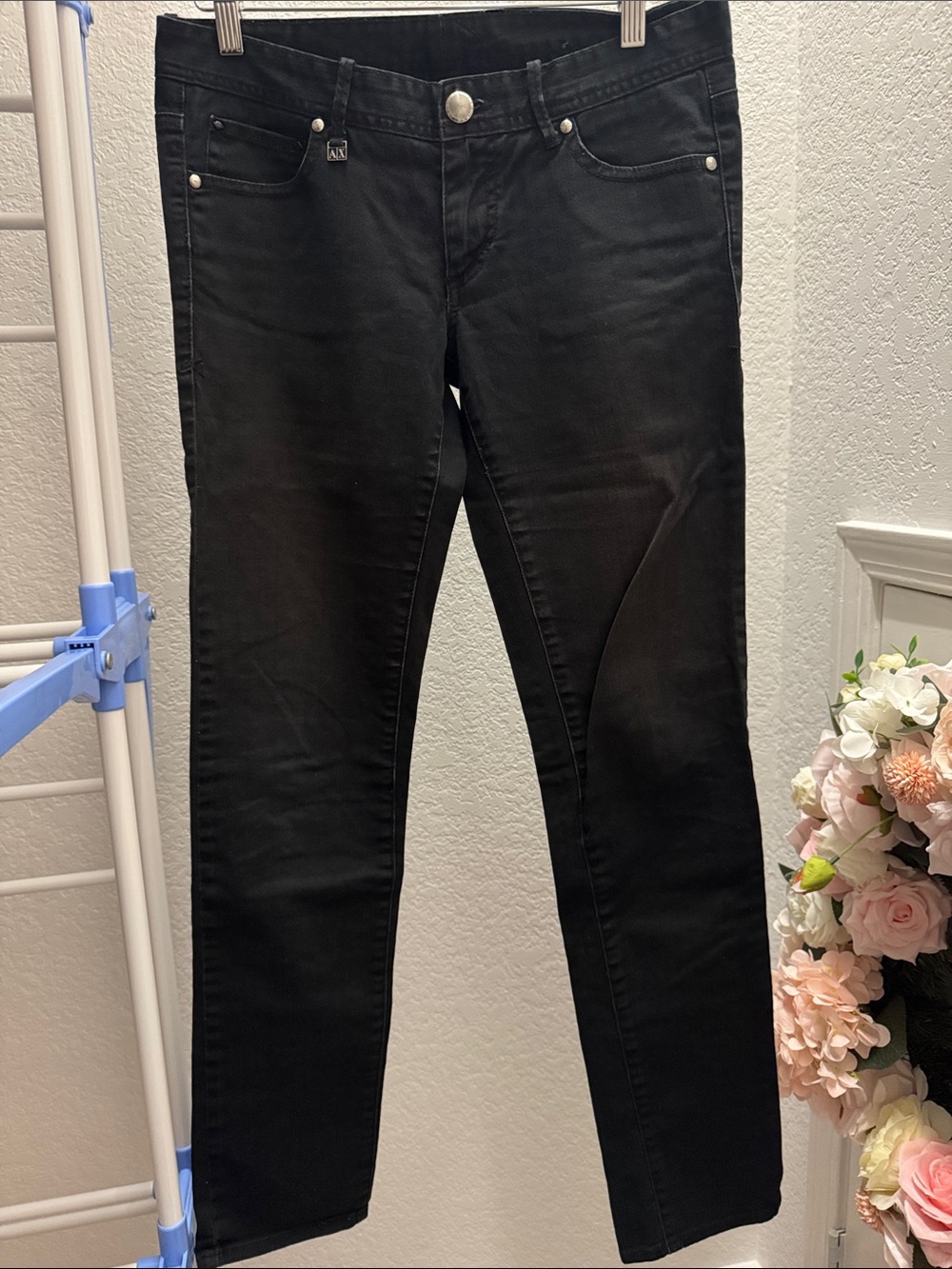 Armani Exchange Women's Black Skinny Jeans